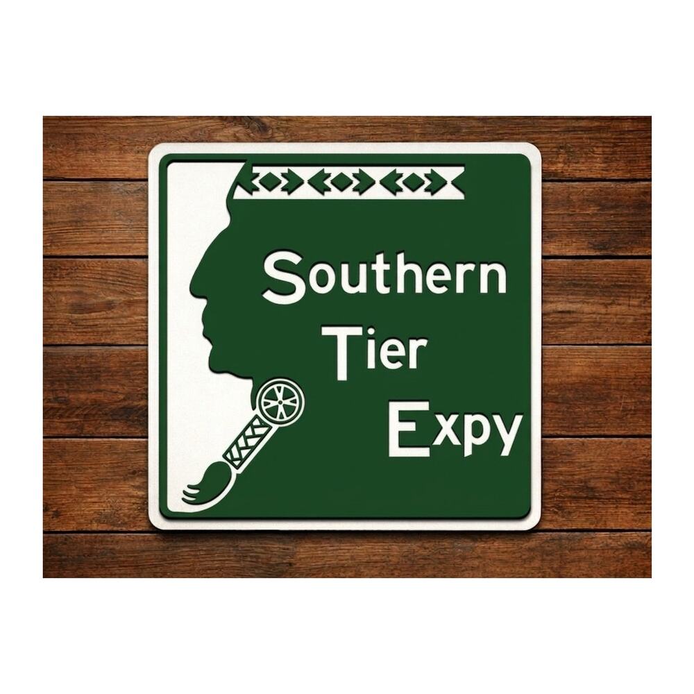 Southern Tier Expressway Road Sign New York Pennsylvania Highway Freeway